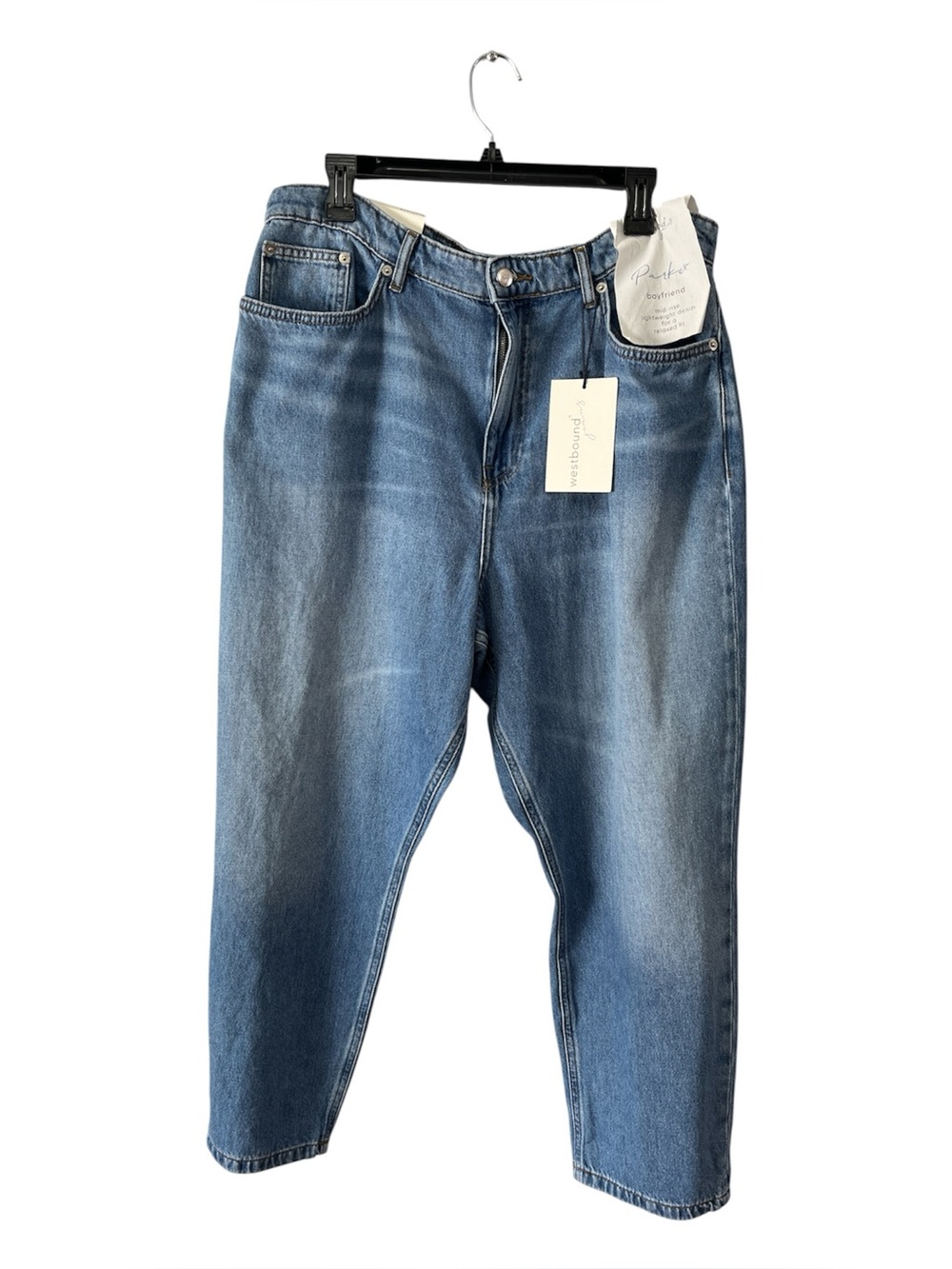 NWT Westbound Women’s Parker Boyfriend Jeans Size 16R Medium Wash 100% Cotton